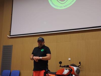 Szkolenie podczas Ogólnopolskiego Bezpłatnego Szkolenia Motocyklowego z Moto-Sekcją