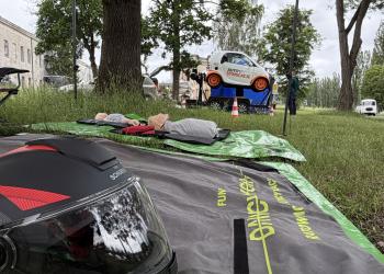 Pokaz pierwszej pomocy na pikniku firmowym Reckitt