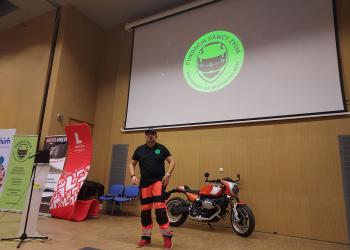 Szkolenie podczas Ogólnopolskiego Bezpłatnego Szkolenia Motocyklowego z Moto-Sekcją