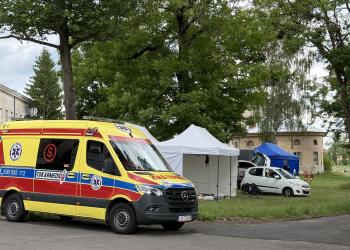 Pokaz pierwszej pomocy na pikniku firmowym Reckitt