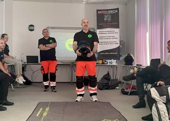 Panele podczas bezpłatnego szkolenia z Moto-Sekcją dla użytkowników motocykli BMW